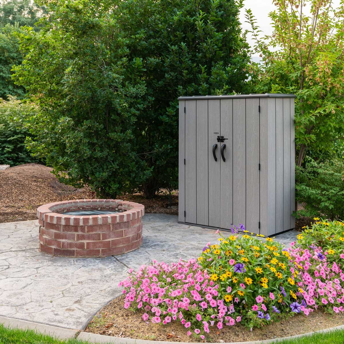 Lifetime 4Ft 6" X 2Ft 4" (1.4 X 0.7M) Vertical 1,510 Litre Storage Shed with Shelving - Model 60457