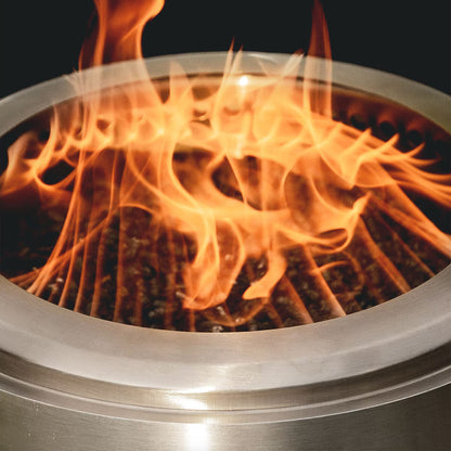 Herqs Blaze 50Cm Wood Burning Stainless Steel Fire Pit Bundle