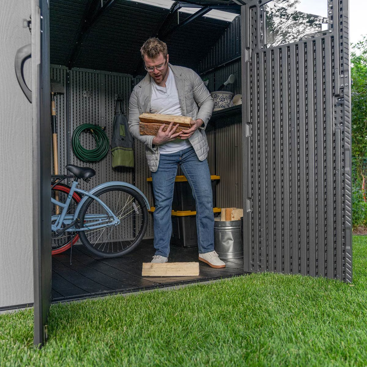 Lifetime 12Ft X 7Ft (3.5 X 2.1M) Side Entry Storage Shed - Model 60430U