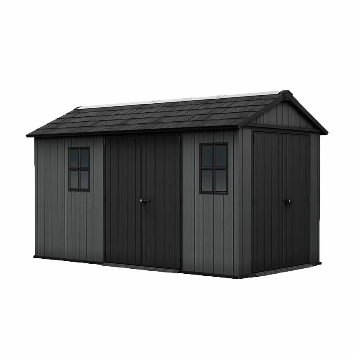 Keter Newton plus 13 X 7Ft 5" (3.9 X 2.2M) Dual Entry Storage Shed