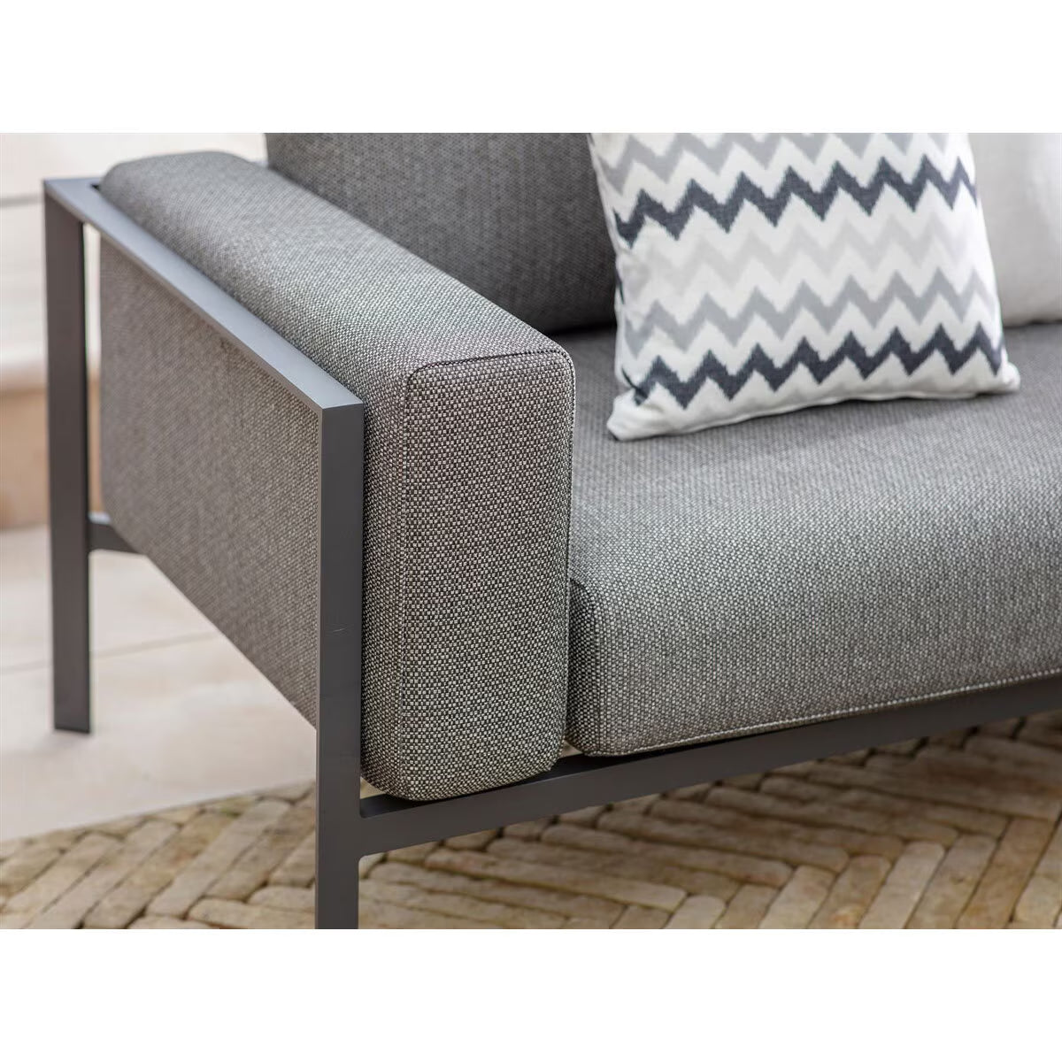 Bramblecrest Brisbane Modular Corner Sofa Patio Set with Duo Nested Coffee Table