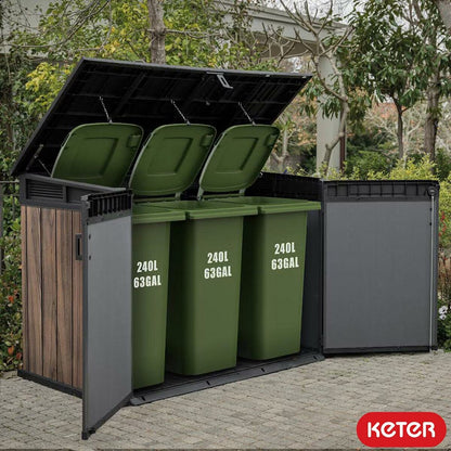 Rosewood Horizon 6Ft 3" X 3Ft 7" (1.9 X 1.1M) Horizontal 2,020 Litre Storage Shed
