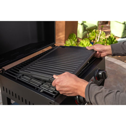Nexgrill Fortress 2 Burner 4-In-1 BBQ Grill & Pizza Oven + Griddle + Grill Plate + Cover