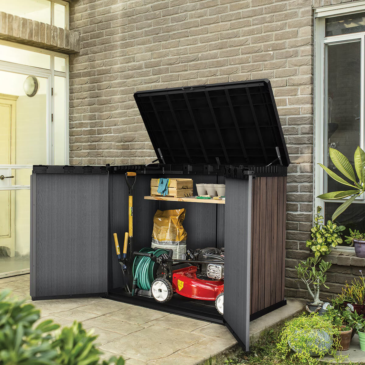 Rosewood 4Ft 7" X 2Ft 8" (1.4 X 0.82M) 1,150 Litre Horizontal Storage Shed