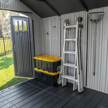 15Ft X 8Ft (4.5 X 2.5M) Dual Entry Outdoor Storage Shed - Model 60410