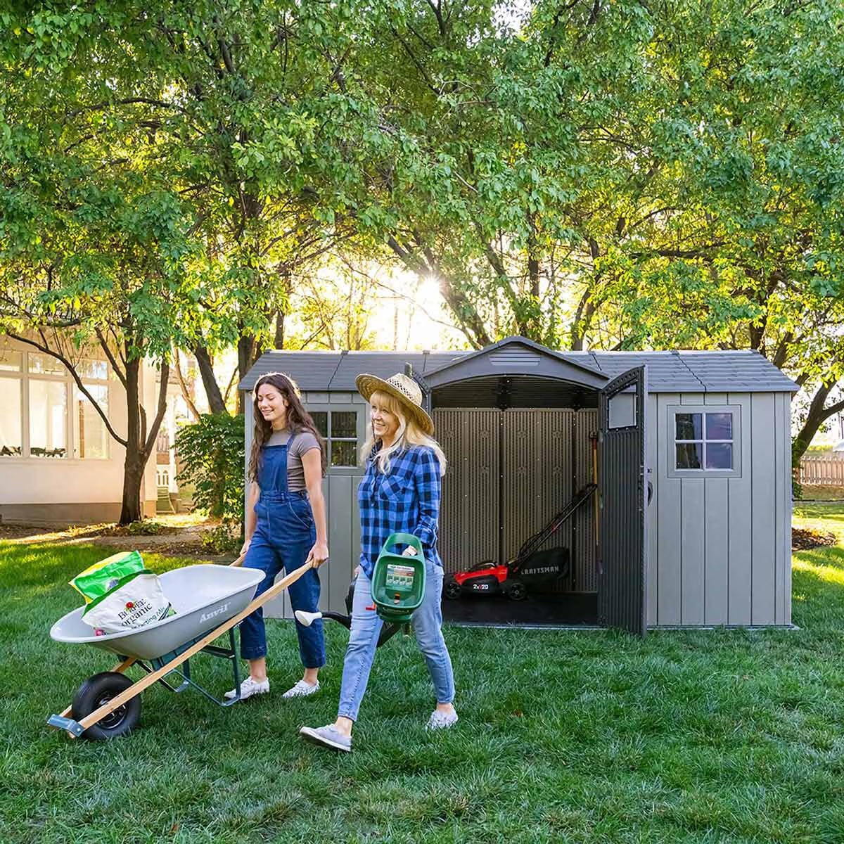 Lifetime 14.5Ft X 7Ft (4.42 X 2.13M) Storage Shed - Model 60477