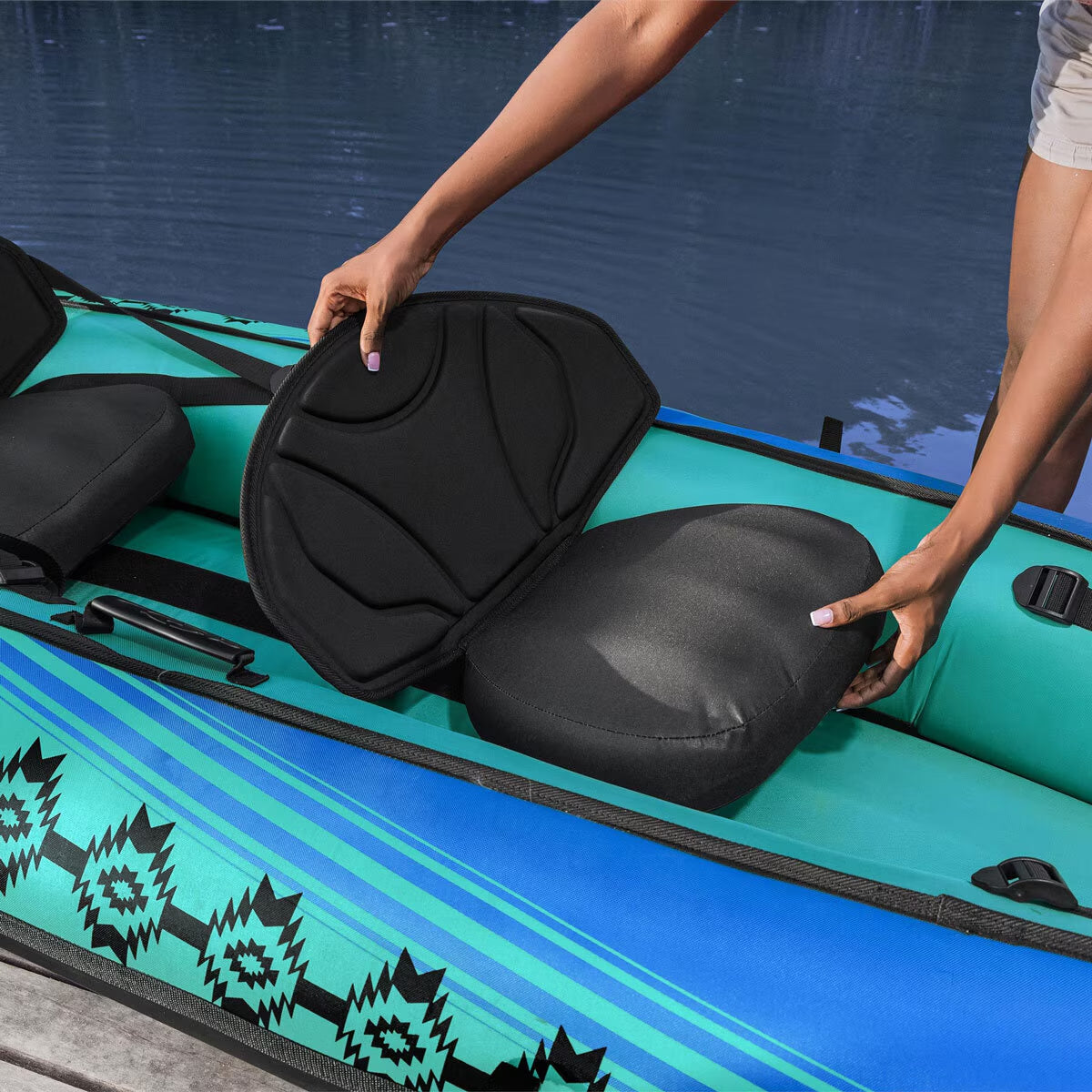Wavebreak 10Ft (3.3M) 2 Person Inflatable Kayak Set