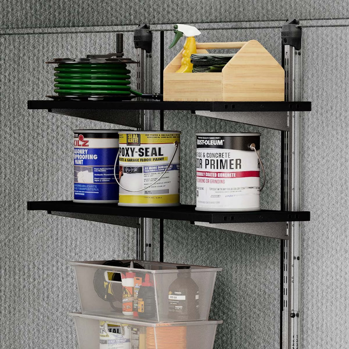 97Cm / 38.1" Shelving Kit in Black