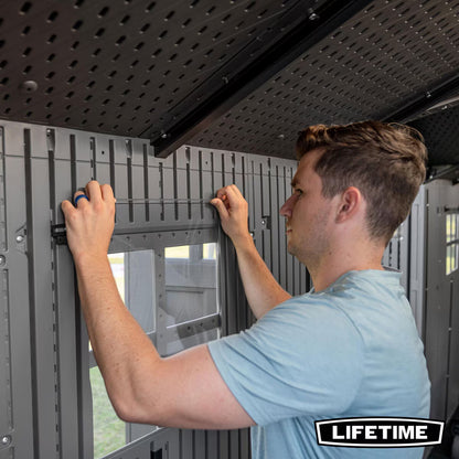Lifetime 15Ft X 8Ft (4.6 X 2.4M) Dual Entry Storage Shed - Model 60455