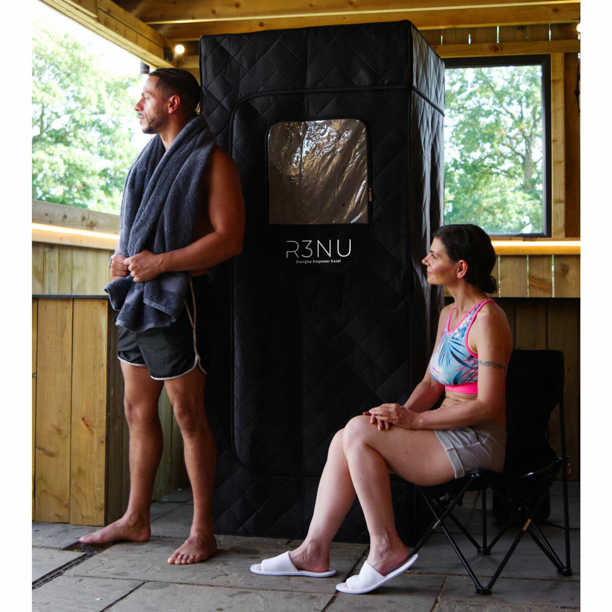 Sauna Steam Pod with Ice Plunge Recovery Pod