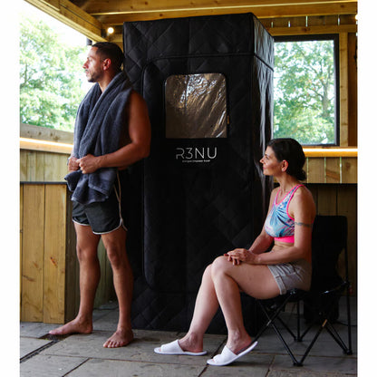Sauna Steam Pod with Ice Plunge Recovery Pod