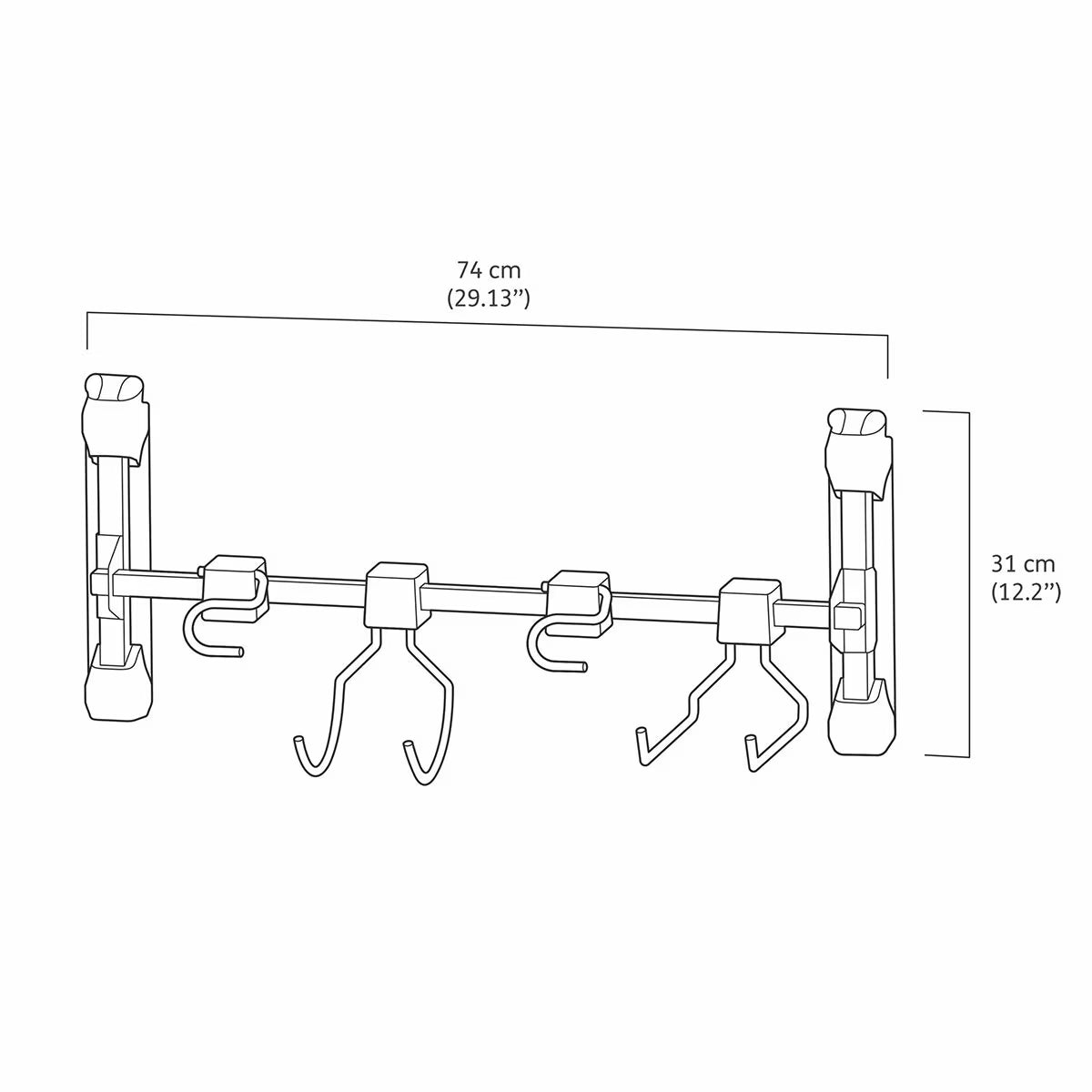 Keter 74Cm Multi-Purpose Tool Hanger Accessory for  Sheds