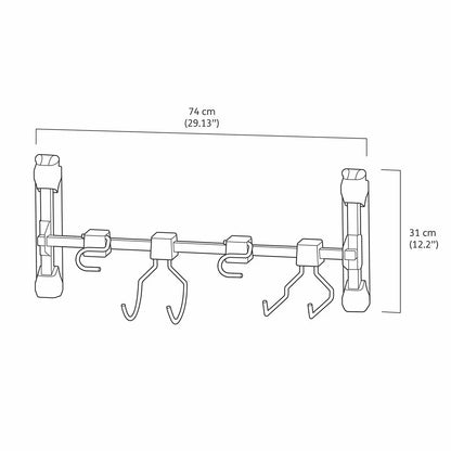Keter 74Cm Multi-Purpose Tool Hanger Accessory for  Sheds
