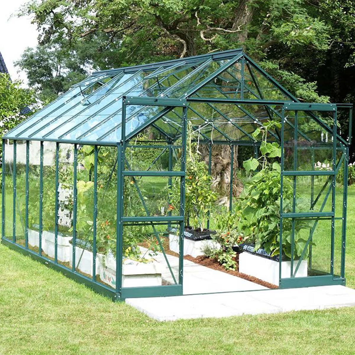 Vitavia Arizona 11500 8Ft 5" X 14Ft 7" (2.6 X 4.5 M) Low Threshold Entrance Greenhouse Package