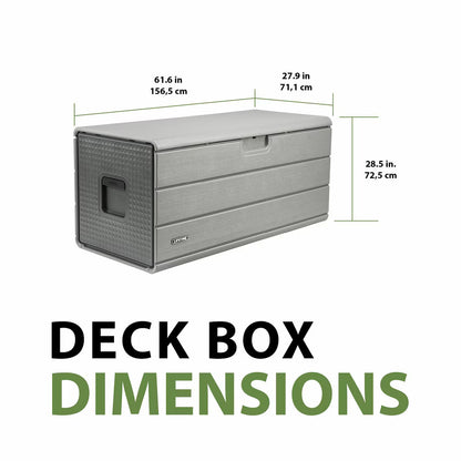 Lifetime 643 Litre (170 Gallon) Outdoor Storage Deck Box - Model 60508U