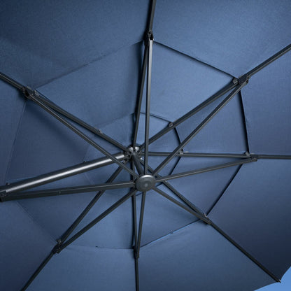 Sunvilla 13Ft (3.9M) round 3-Tier Cantilever Umbrella with Base (Non-Led)
