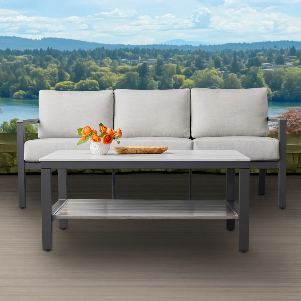 Agio Nicolet 4 Piece Deep Seating Set + Cover