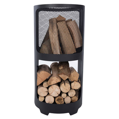 Redfire Buffalo Wood Burning Fire Pit with Wood Storage