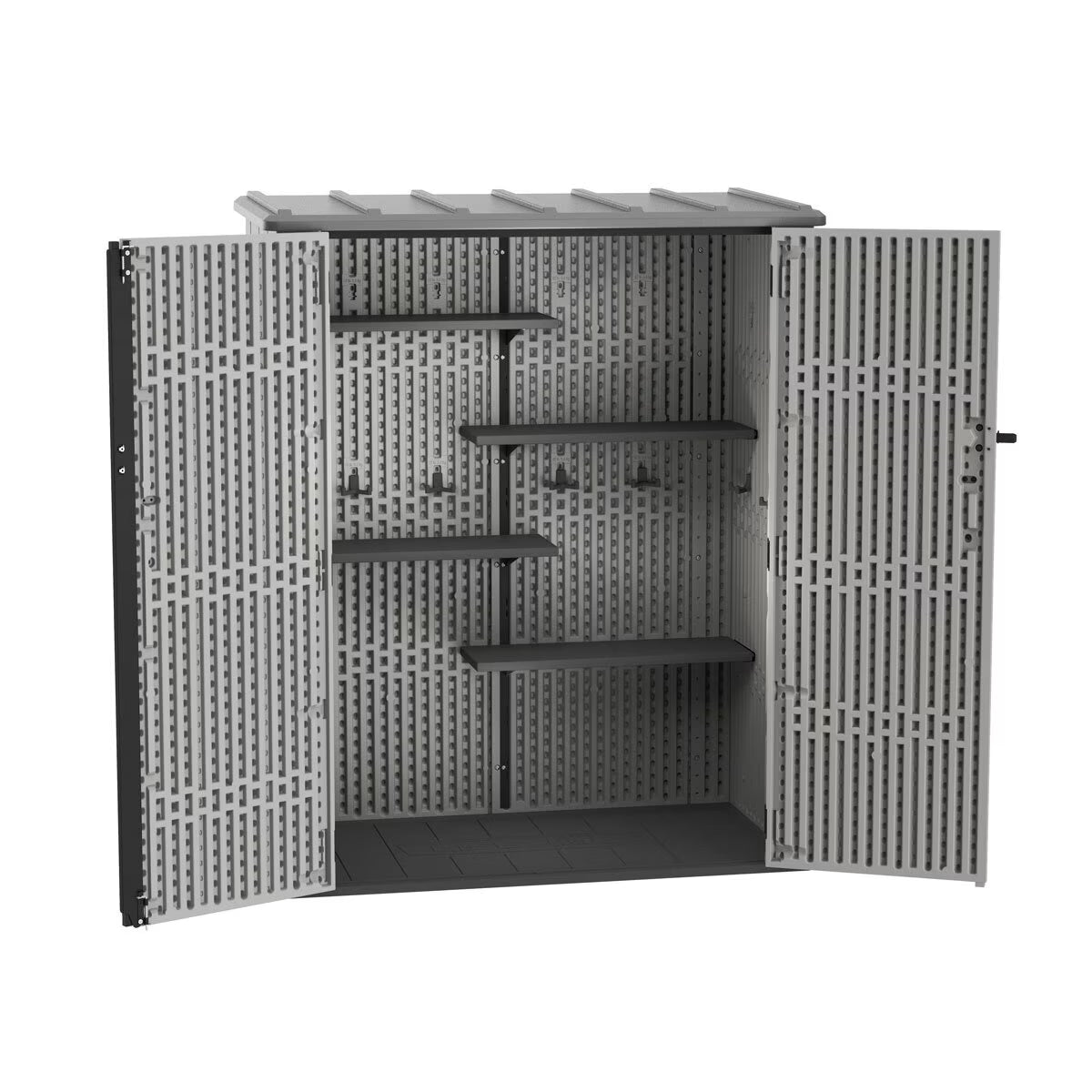 Lifetime 4Ft 6" X 2Ft 4" (1.4 X 0.7M) Vertical 1,510 Litre Storage Shed with Shelving - Model 60457