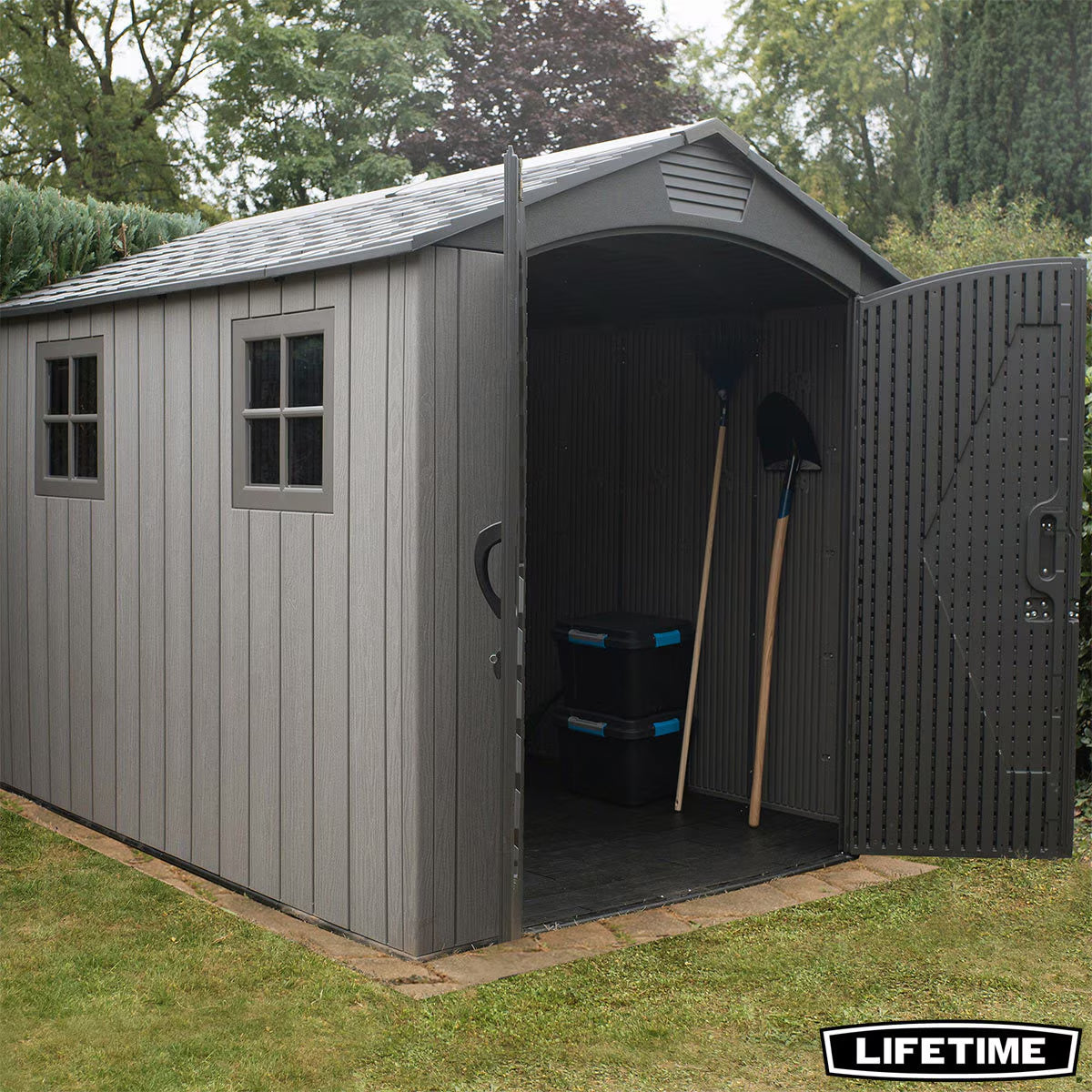 Lifetime 7Ft X 9Ft 6" (2.1X 2.9M) Rough Cut Storage Shed - Model 60310