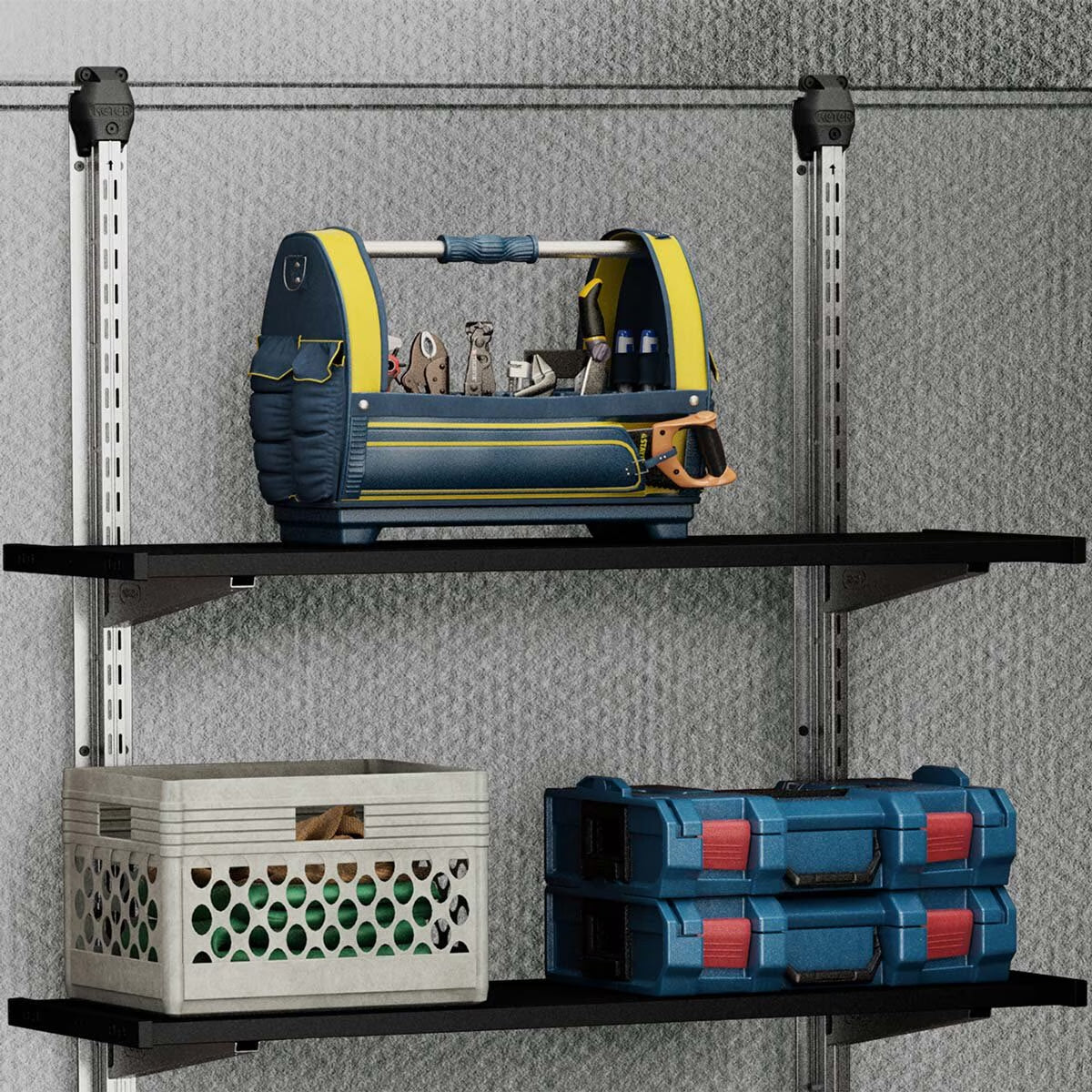 97Cm / 38.1" Shelving Kit in Black