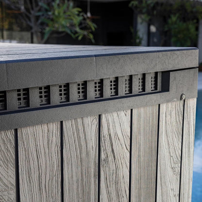 Keter Storm Grey Signature 4Ft 7" X 2Ft 8" (1.4 X 0.82M) 1,150 Litre Horizontal Storage Shed