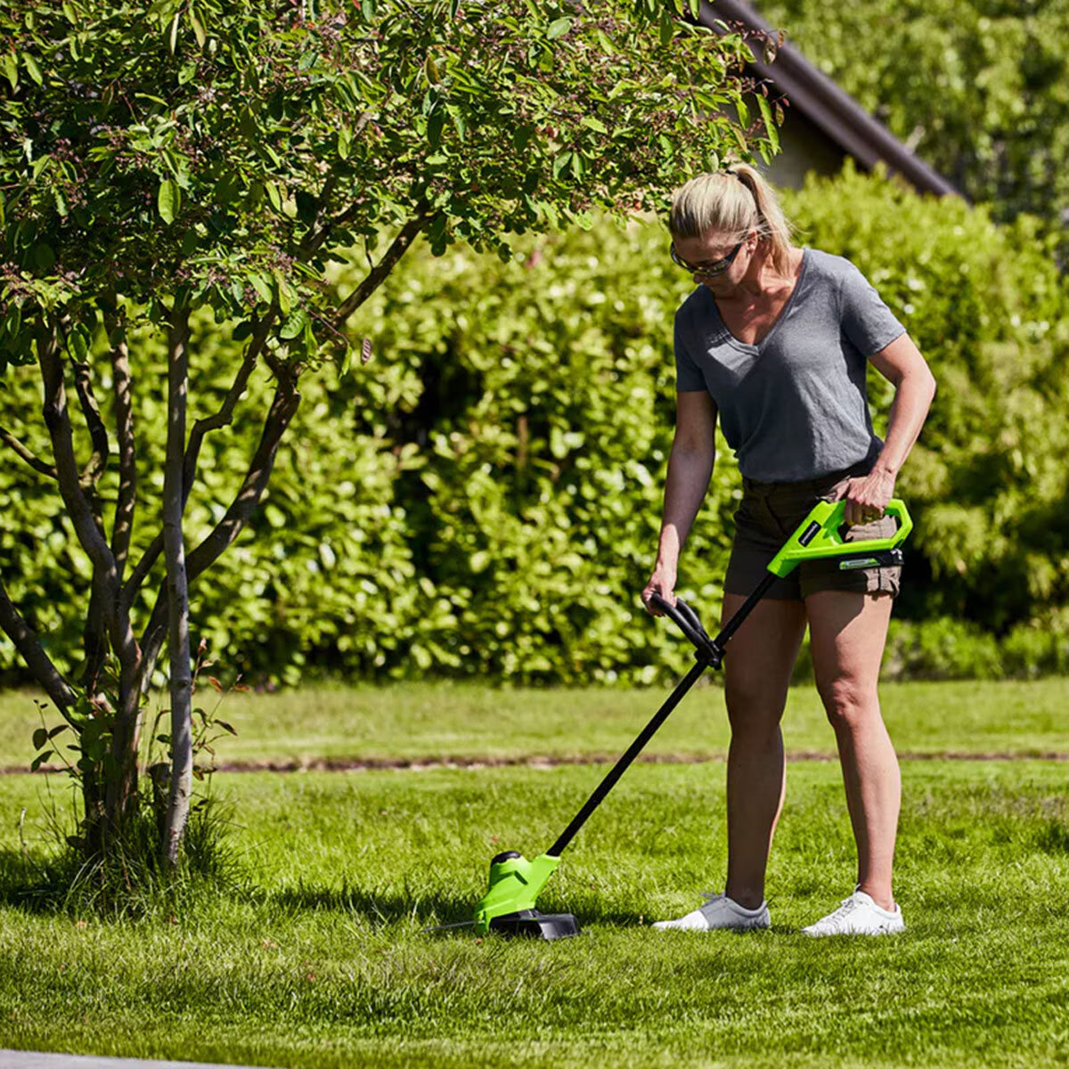 48V 36Cm Cordless Lawn Mower & 24V 25Cm Line Trimmer Bundle