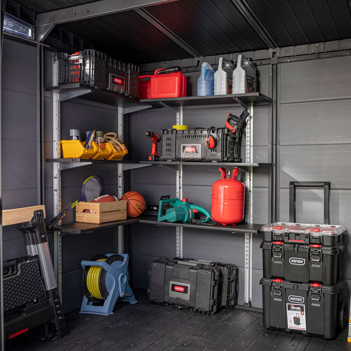 97Cm / 38.1" Shelving Kit in Black
