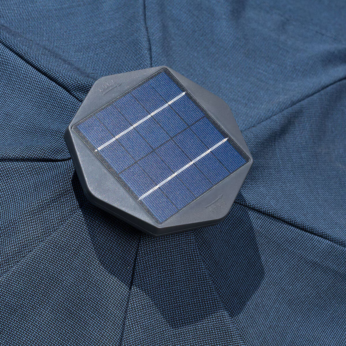 Sunvilla 10Ft (3M) Solar LED round Market Umbrella in Blue